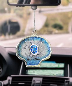 Personalized Name Turtle Ornament HUHY110501