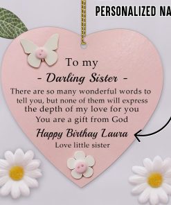 Customized Birthday Gift For Sister Ornament UKKH280601