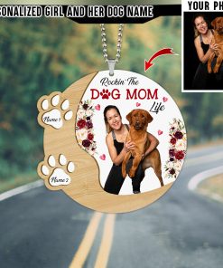 Customized Your Photo Dog Car Ornament UKAA200601