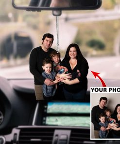 Customized Your Photo Family Car Ornament QFKH170603