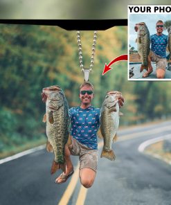 Customized Your Photo Fishing Car Ornament UKKH210601