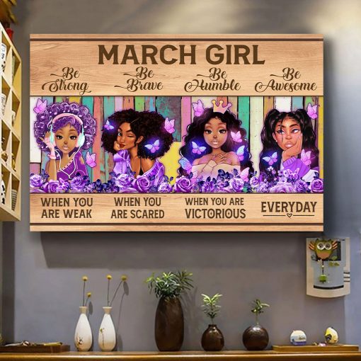 March Girl Canvas QFMM020403