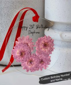 Personalised November Birthday Gift Customized Birth Flower Gift Ornament QFDT280611