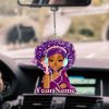 Personalized Name Black Girl Car Ornament HXDT200602