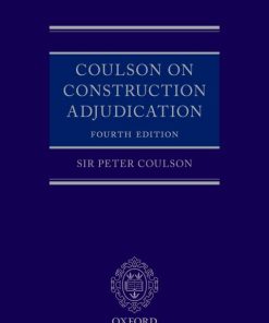 Coulson on Construction Adjudication 4th Edition – PDF ebook