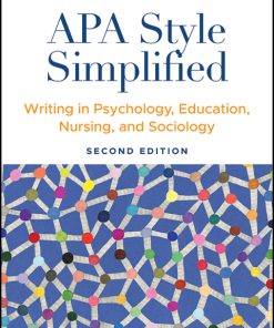 APA Style Simplified: Writing in Psychology, Education, Nursing, and Sociology 2nd Edition – PDF ebook