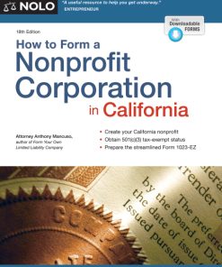 How to Form a Nonprofit Corporation in California 18th Edition – PDF ebook
