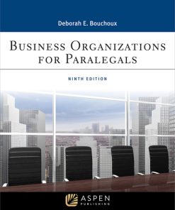 Business Organizations for Paralegal 9th Edition – PDF ebook